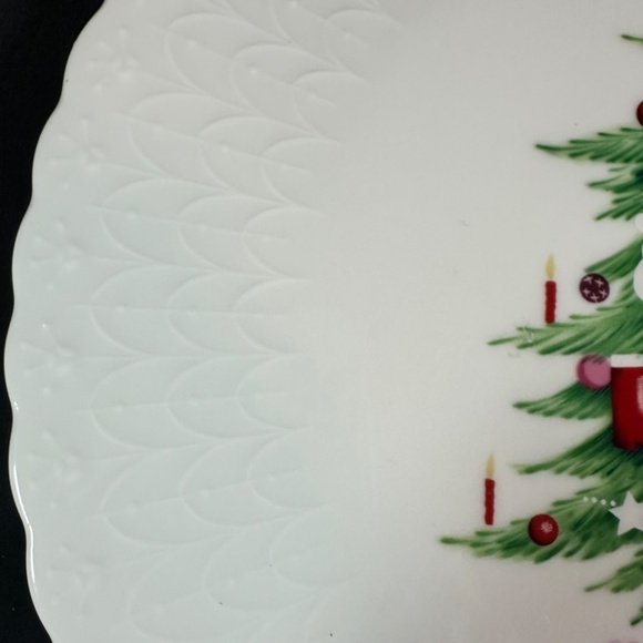 Mikasa Bone China Cake Plate Christmas Spirit B2098 Plate - Picture 4 of 8